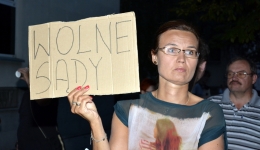 Protest w obronie Sądów. Kraków. 2017-07-20